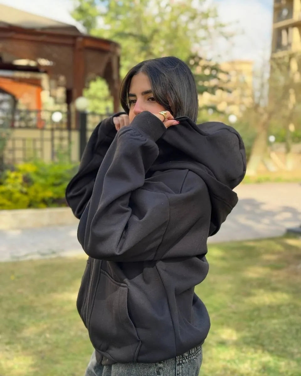 Balaclava Hoodie with Built-In Face Mask